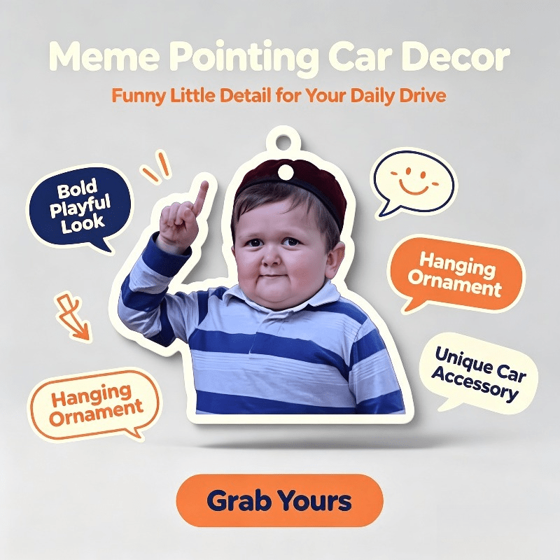 Car Air Freshener - Car Air Freshener Funny Pointing Kid