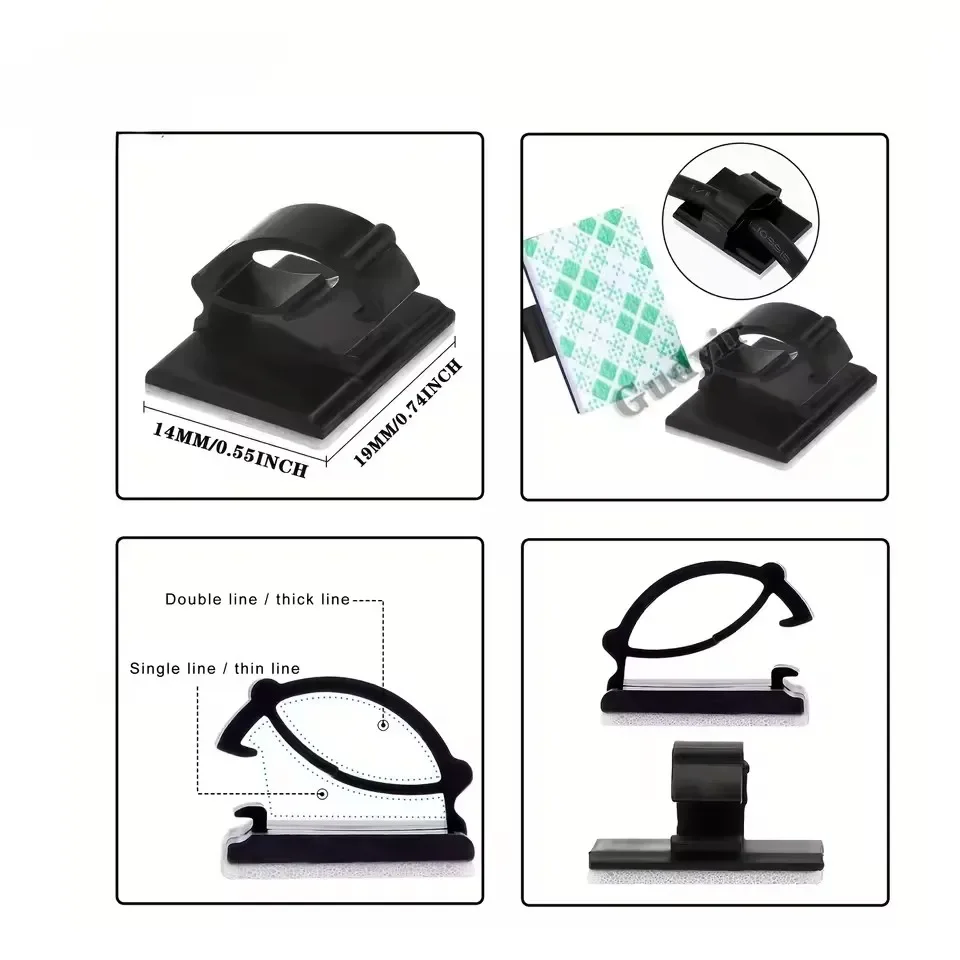 Adhesive Car Cable Charger Lin - Car Cable Organizer 评论和价格
