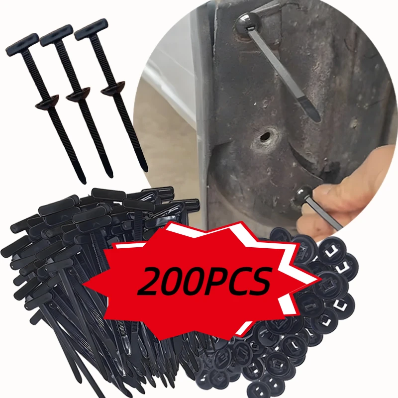 5-200pcs Nylon Cable Tie Buckl - Car Cable Organizer 评论和价格
