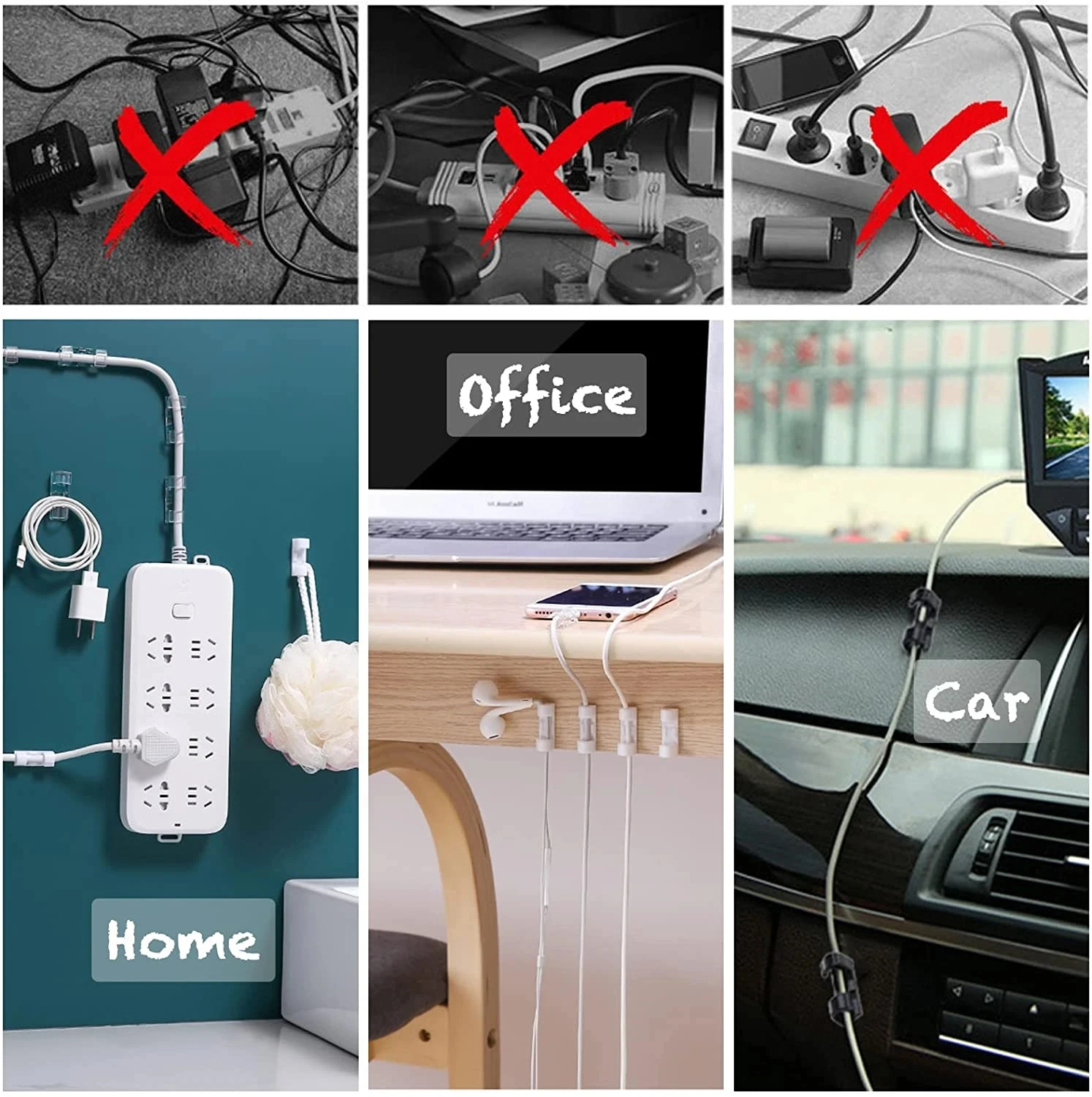 Cable Clips Organizer Drop Wir - Car Cable Organizer 评论和价格